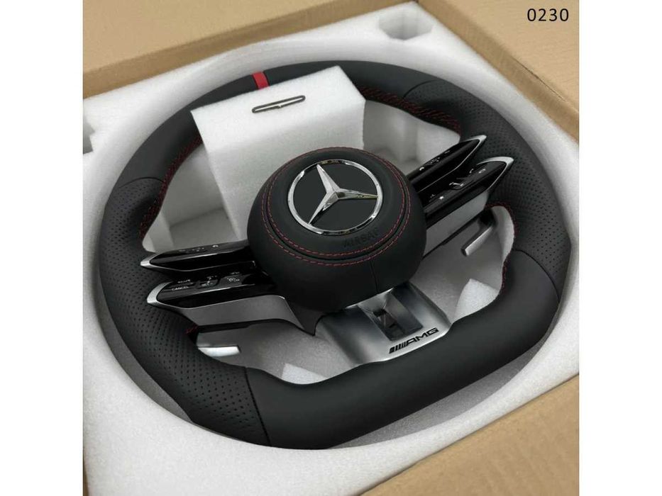 Volan sport AMG piele Nappa  Mercedes A B C CLA CLS E G GLC GLS GLE
