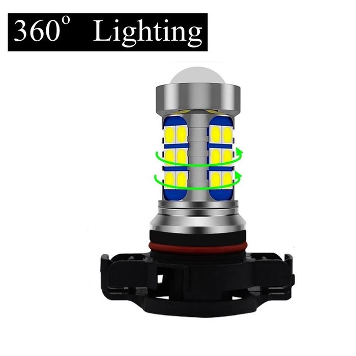 Set Două Becuri Led Cree 20000Lm/100W H16(Japonia),PSx24W,5202,12086 Cu Can-bus 100%