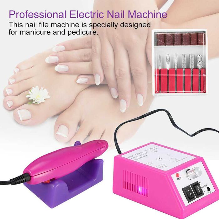 Мощна професионална електрическа пила за нокти,маникюр,педикюр