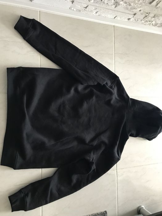 Мъжки суитшър с качулка черна размер L