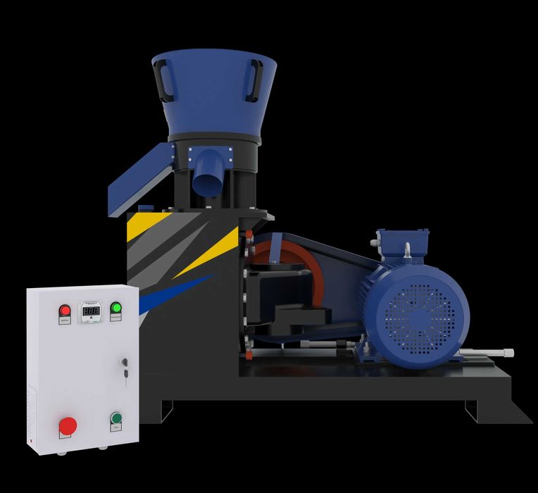 Presa de peleti GRAND-300 PRO Productivitate: până la 500 kg/h rumeguș