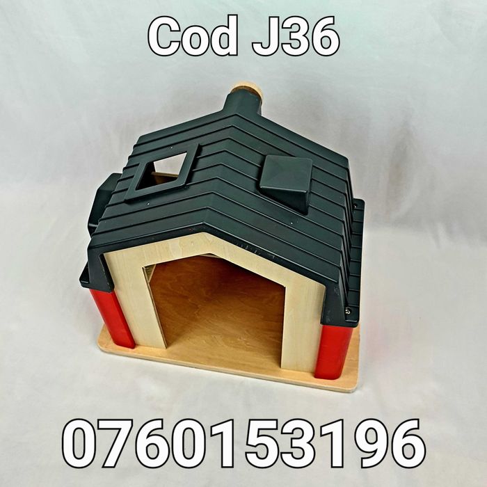 Ferma pt animale din lemn cu accesorii si animale- 19 accesorii- J36