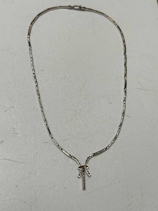 COLIER AUR alb 14K + Cristale Zirconia - 13.8g. - Grecia - 450lei/gr.!