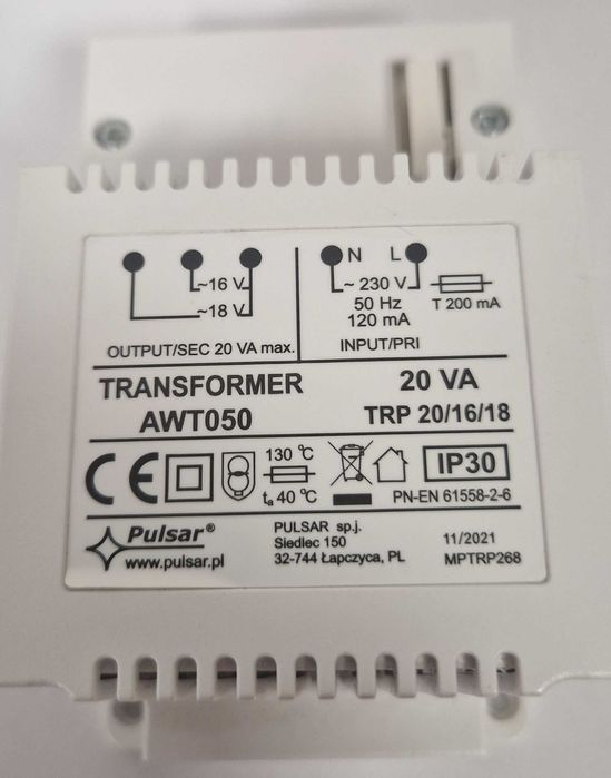 Sursa 20VA 16/18V