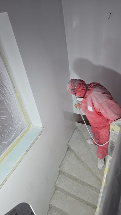 Execut zugrăveli cu pompă airless și finisaje interioare