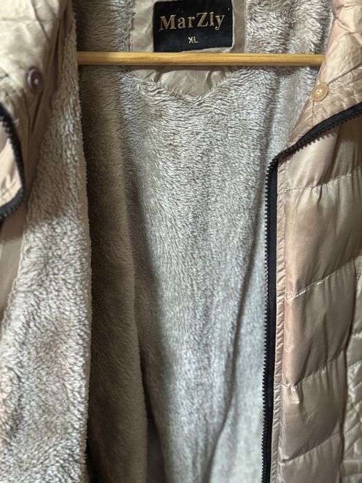 Geacă bufantă damă Cream | Îmblănită | Elegant Winter Jacket