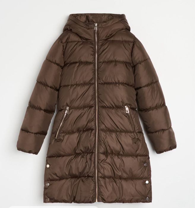 Дълго дамско яке Цвят Шоколад S размер