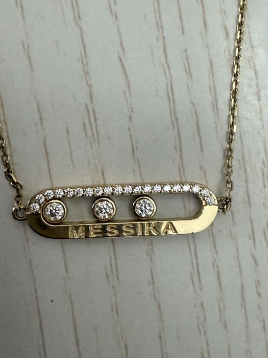 Колье желтое золото