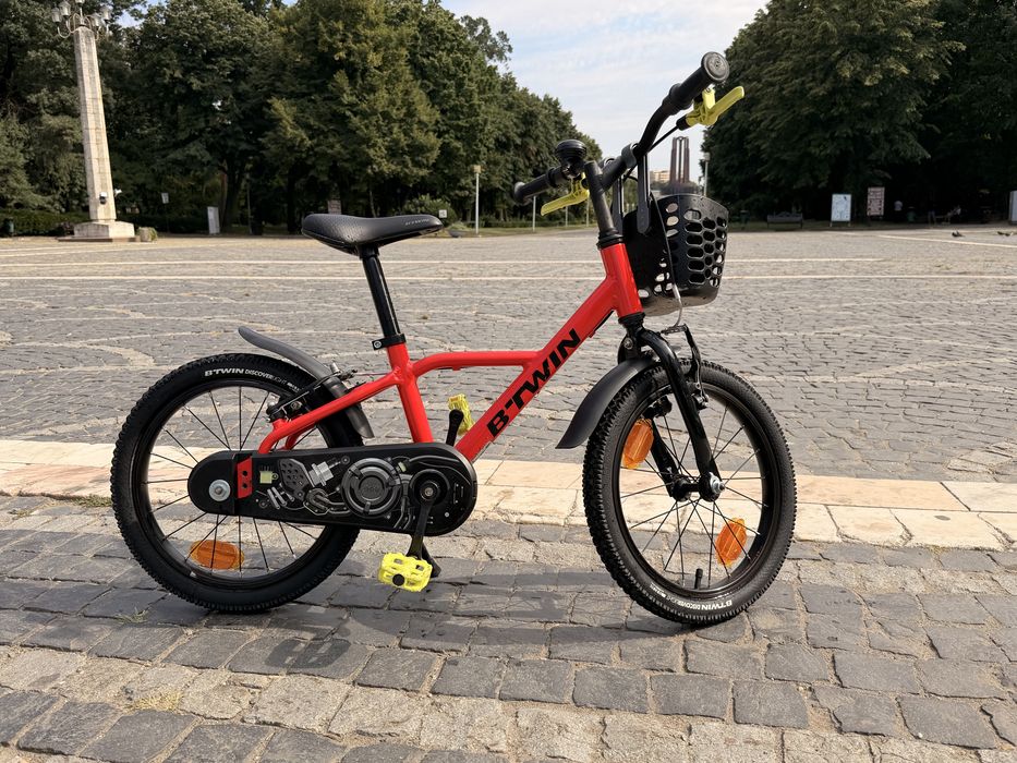Bicicleta 16” BTWIN aluminiu copii ultra usoara racing 900