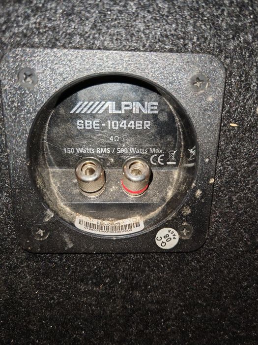 Субуфер Alpine,CD радио Sony,Усилвател Sony,4бр тонколони Alpine, кабе