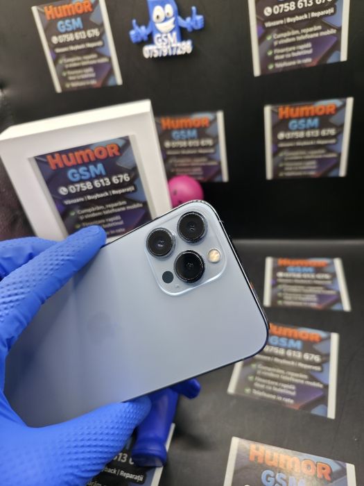 iPhone 13 Pro Max / Sierra Blue / 128GB / 100 % / Garantie / Rate