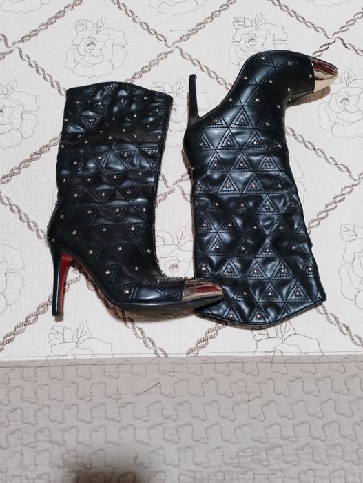 Сапоги кожаные демисезонные