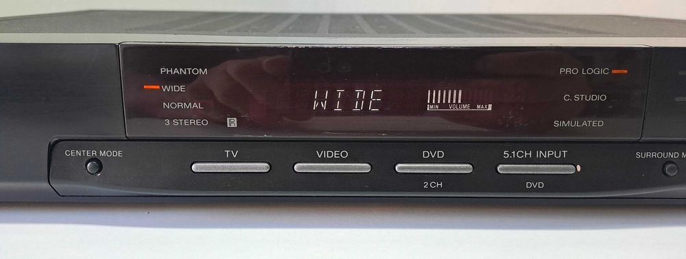 Amplificator Slim Sony TA-VE150 Bass Boost 5.1 CH Input Sub Out Negru