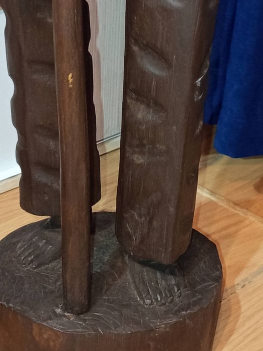 Superbă scluptură de colecție din lemn masiv