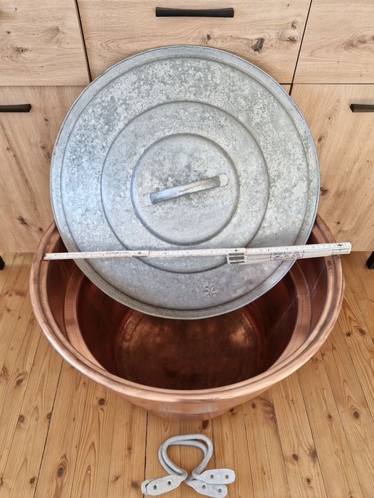 Vând căldare ceaun cupru cazan arama Germania dulceata/zacusca/tocana