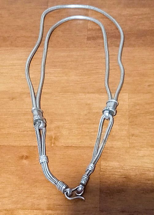 Colier argint lucrat manual