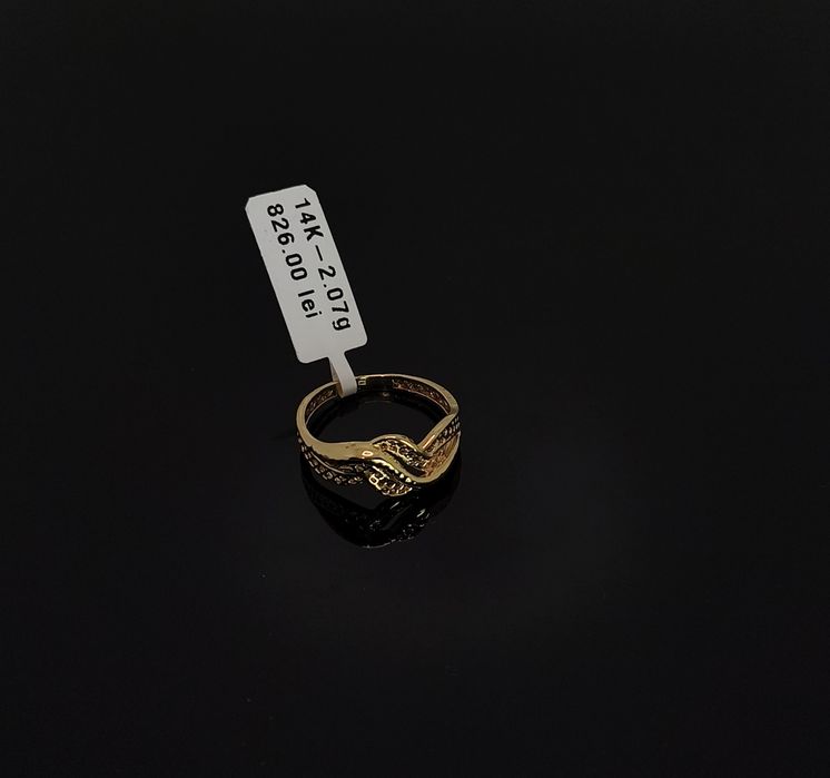 Bijuteria Royal inel din aur 14k 2.07 gr