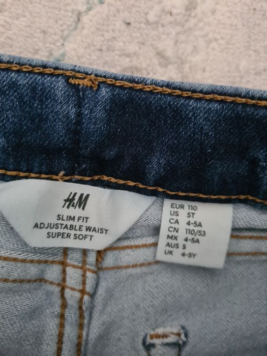 Lot 2 jeans bleumarin H&M/Waikiki, marimea 110