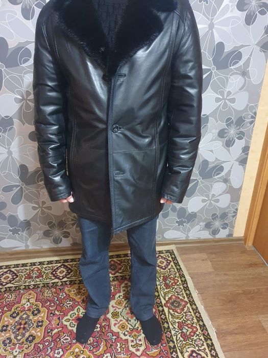 Продам зимнюю кожаную куртку