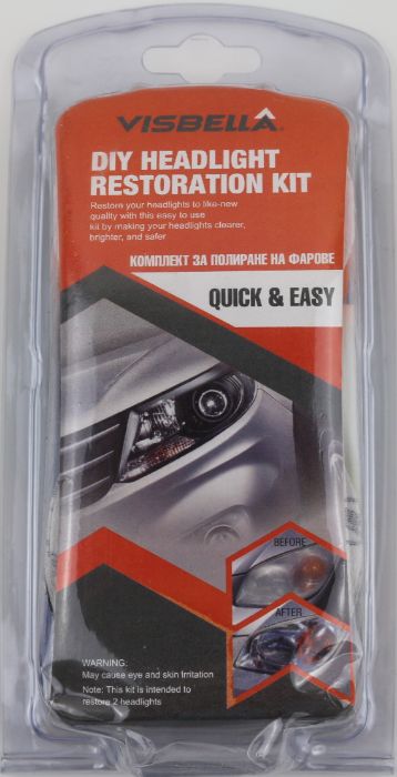 VISBELLA Комплект за възстановяване и полиране на автомобилни фарове