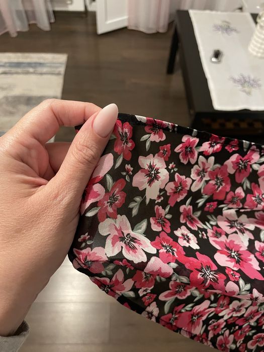 Rochie din matase multicolora