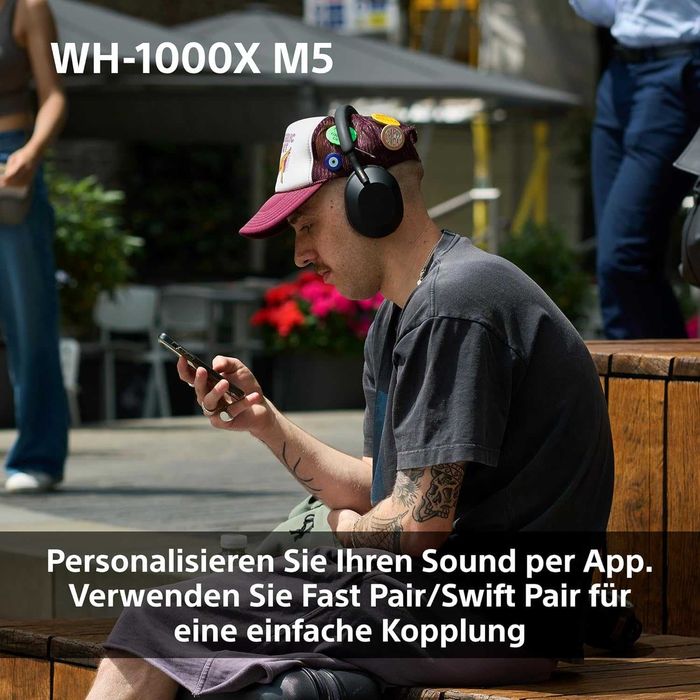 Нови Bluetooth Безжични Слушалки с Микрофон Sony - WH-1000XM5/S, ANC