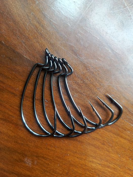 Крючки офсетные Crazy Fish Big Game Offset Hook.