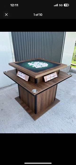 Masa de remi personalizata cu logo tau | mese remi personalizate CustomTables.eu stoc