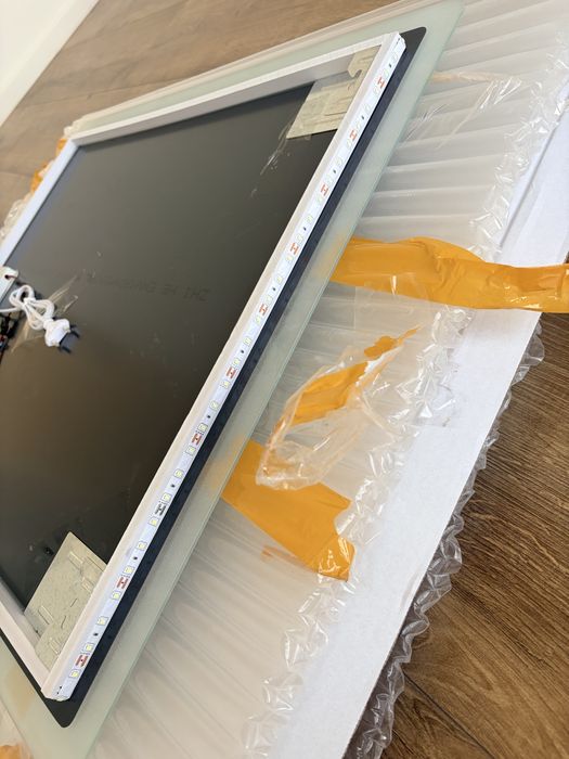 Oglinda de baie cu banda led 60x70