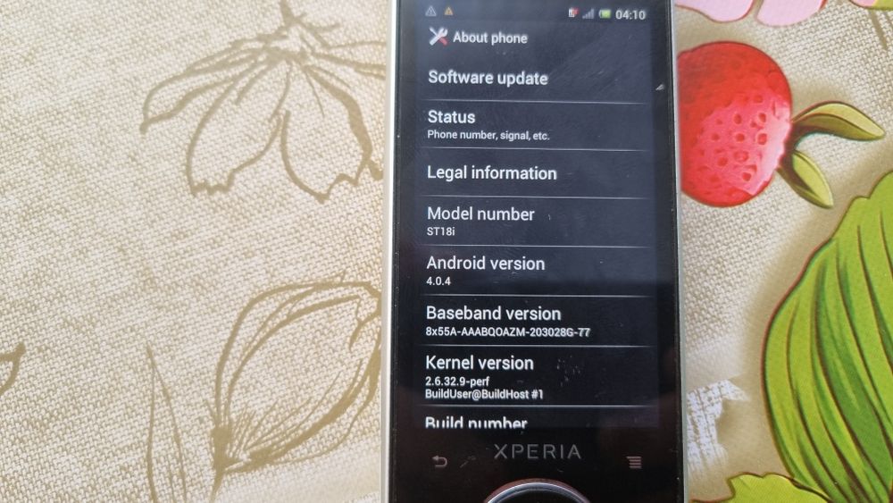 Sony ericsson xperia st18i