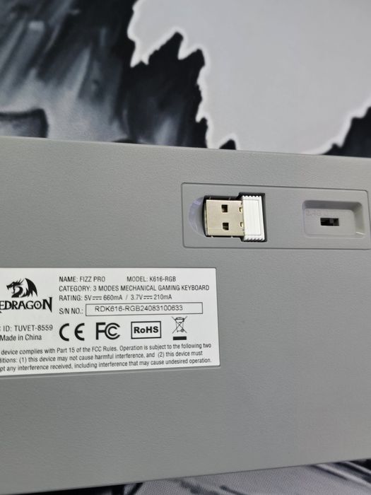 Tastatura mecanica wireless Redragon Fizz Pro