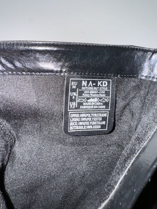 Черни боти с ток NA - KD