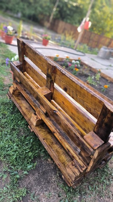 Лавочки из поддонов