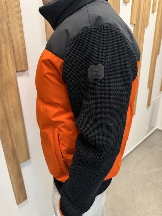 Paul & Shark Typhoon 20000 яке оригинал RE-Goose Down черно и оранжево