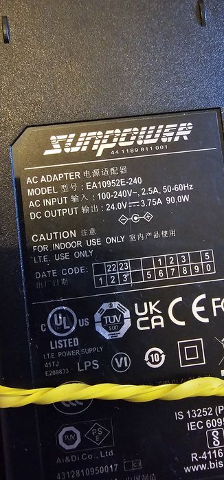 Sursa curent 24V 3,75A 90W funcțional