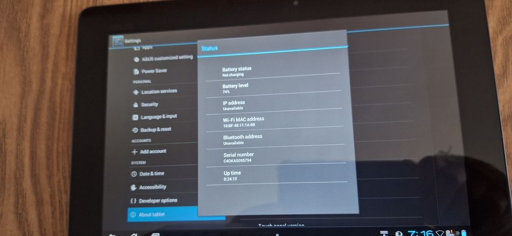 Vand laptop 2-1 (tableta) ASUS TF 201