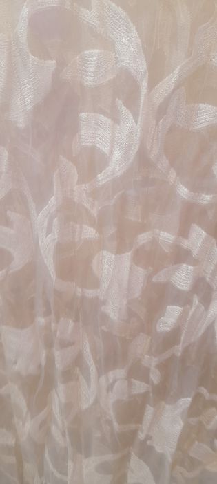 Тюль готовый коричневый