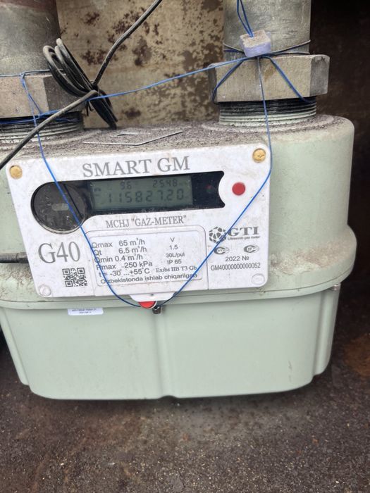 продается счетчик для газа. G40. 1 yil ishlagan.