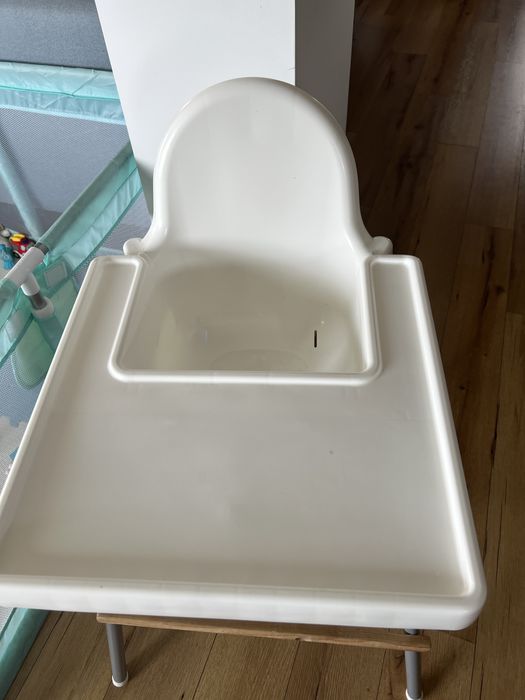 Scaun masa copii + perna spate + farfurie antiderapanta
