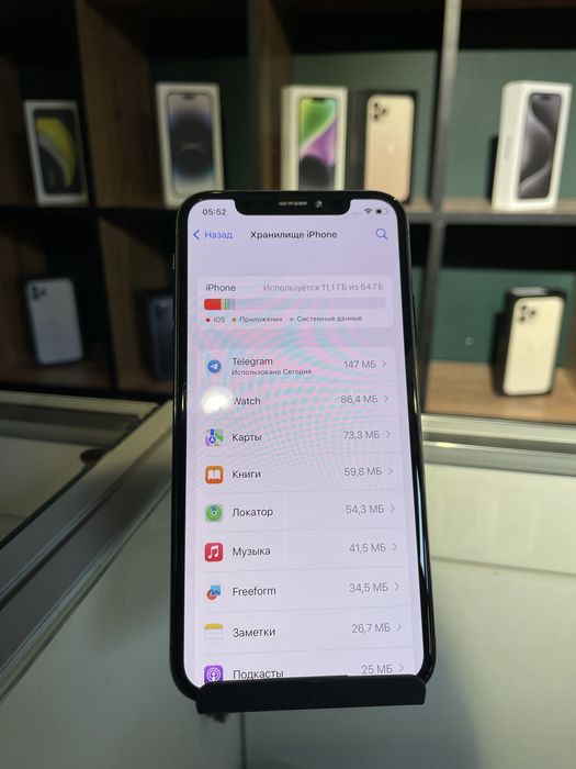iPhone X 64 ГБ [100%АКБ] 45.000тг