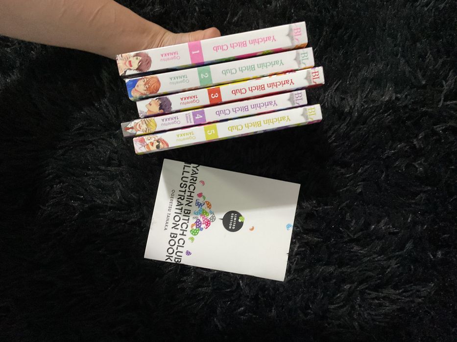 Манга bl Yarichin b club vol.1-5 limited edition booklet