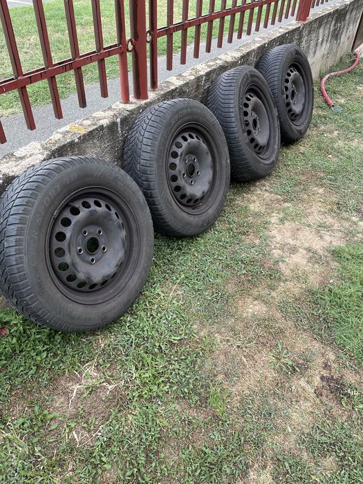 Set Roti Iarna Jante + Anvelope Dunlop Germany Hankook 195 65 R 15 91T