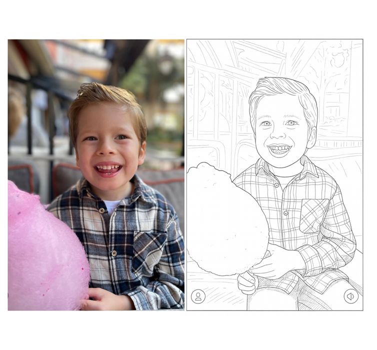 Специална персонализирана книжка за оцветяване