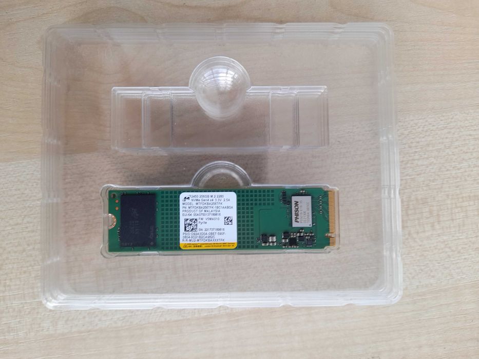 SSD NVMe Micron 2450 256 GB M.2 2280 – NOU -  160 Lei