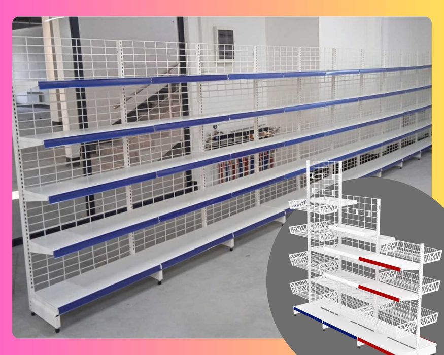 Стеллажи и полки, торговое оборудование для магазина