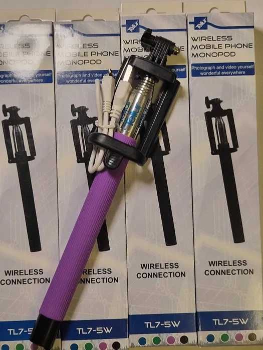 Lot 7 bucăți Selfie Stick Bluetooth Tellur TL7-5W, Noi