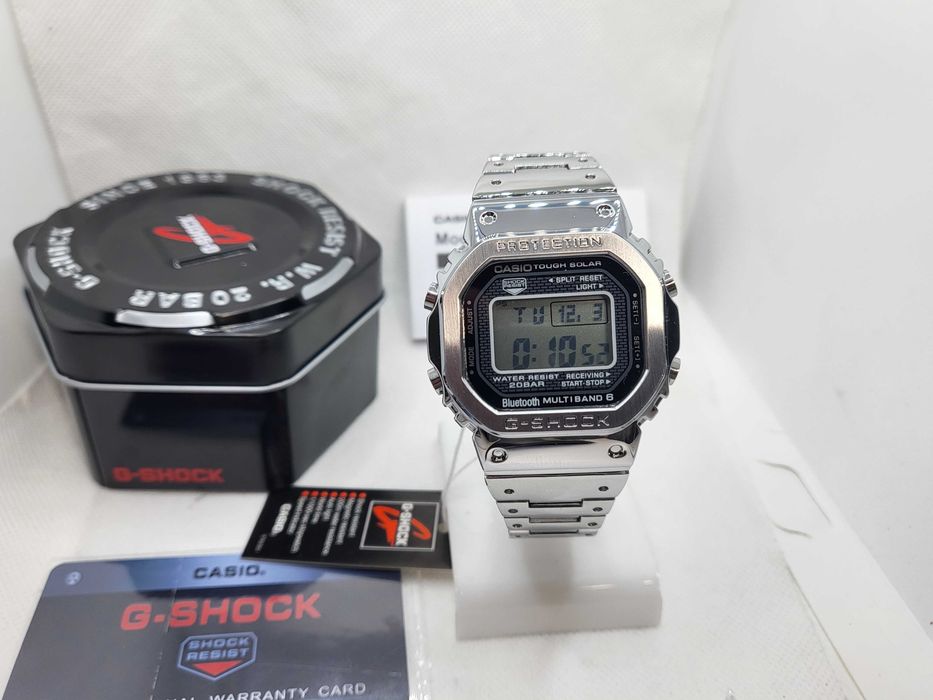 Ceas barbati Casio g shock gmw b5000d Silver clear Nou,Garantie