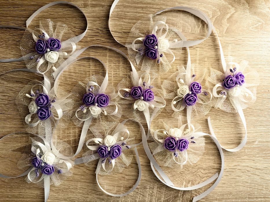 Сватбени бутониери и гривни