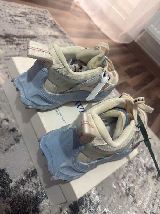 #CALITATE PREMIUM# OFF-WHITE Odsy-1000 White Blue Marble - Verificare colet