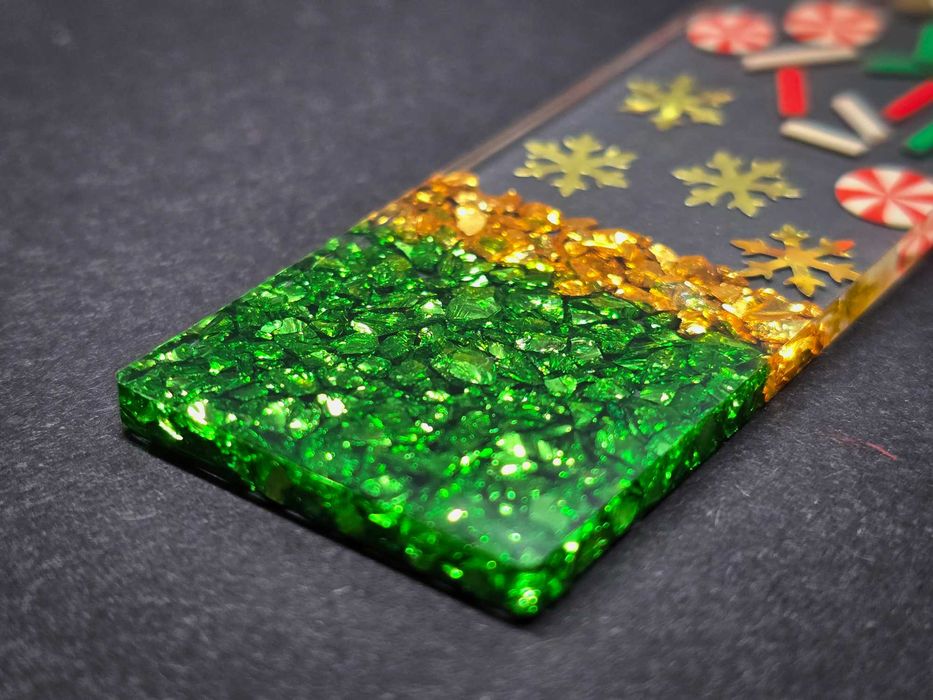 Коледен книгоразделител от епоксидна смола